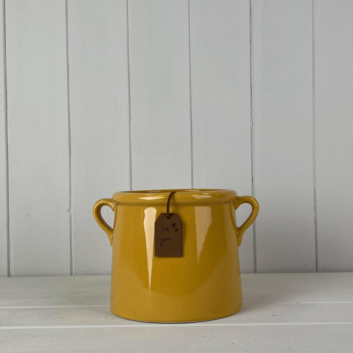 Burnt Yellow "For You" Vase 15cm