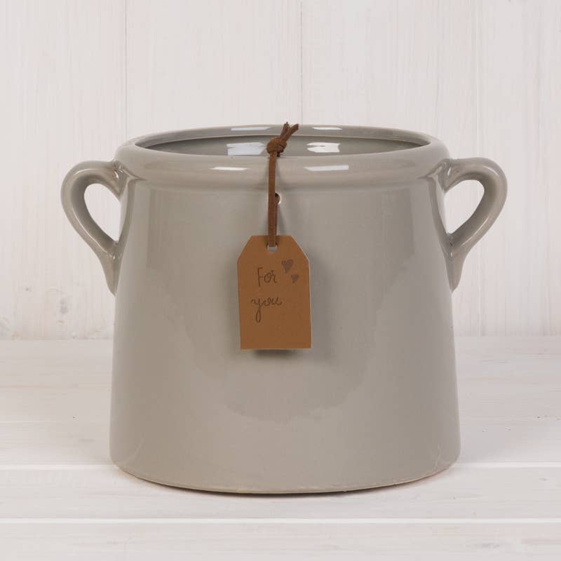 Grey "For You" Vase #2