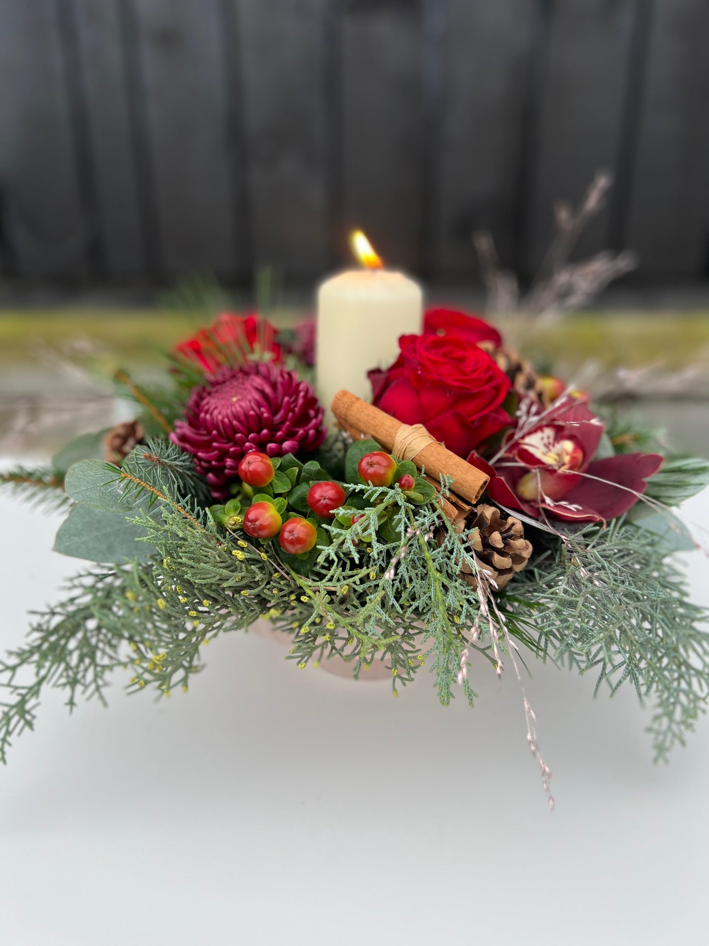 Mulberry Opulent Festive Centrepiece