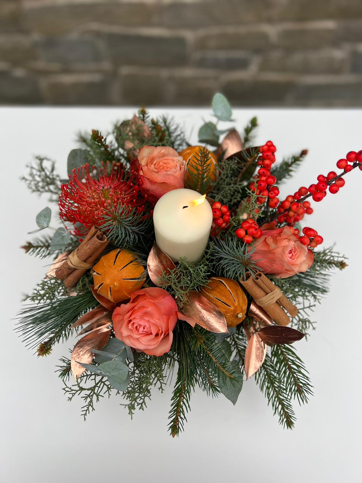Clementine and Cinnamon Table Centrepiece