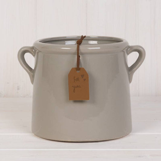 Grey "For You" Vase #2