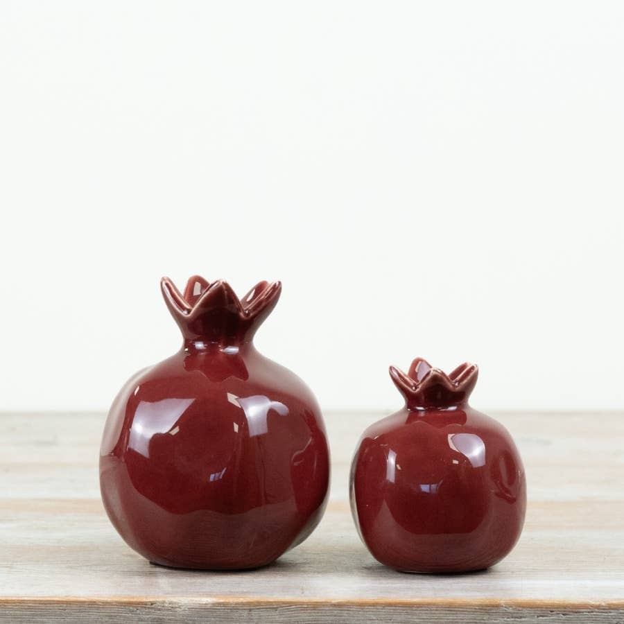 13.5cm Deep Red Pomegranate Ornament
