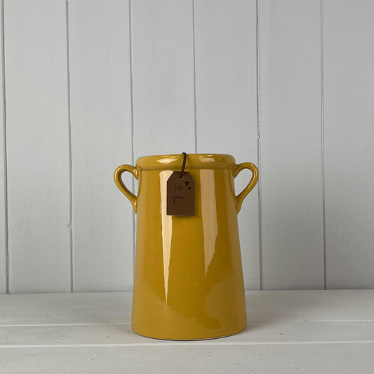 Burnt Yellow "For You" Vase 18cm