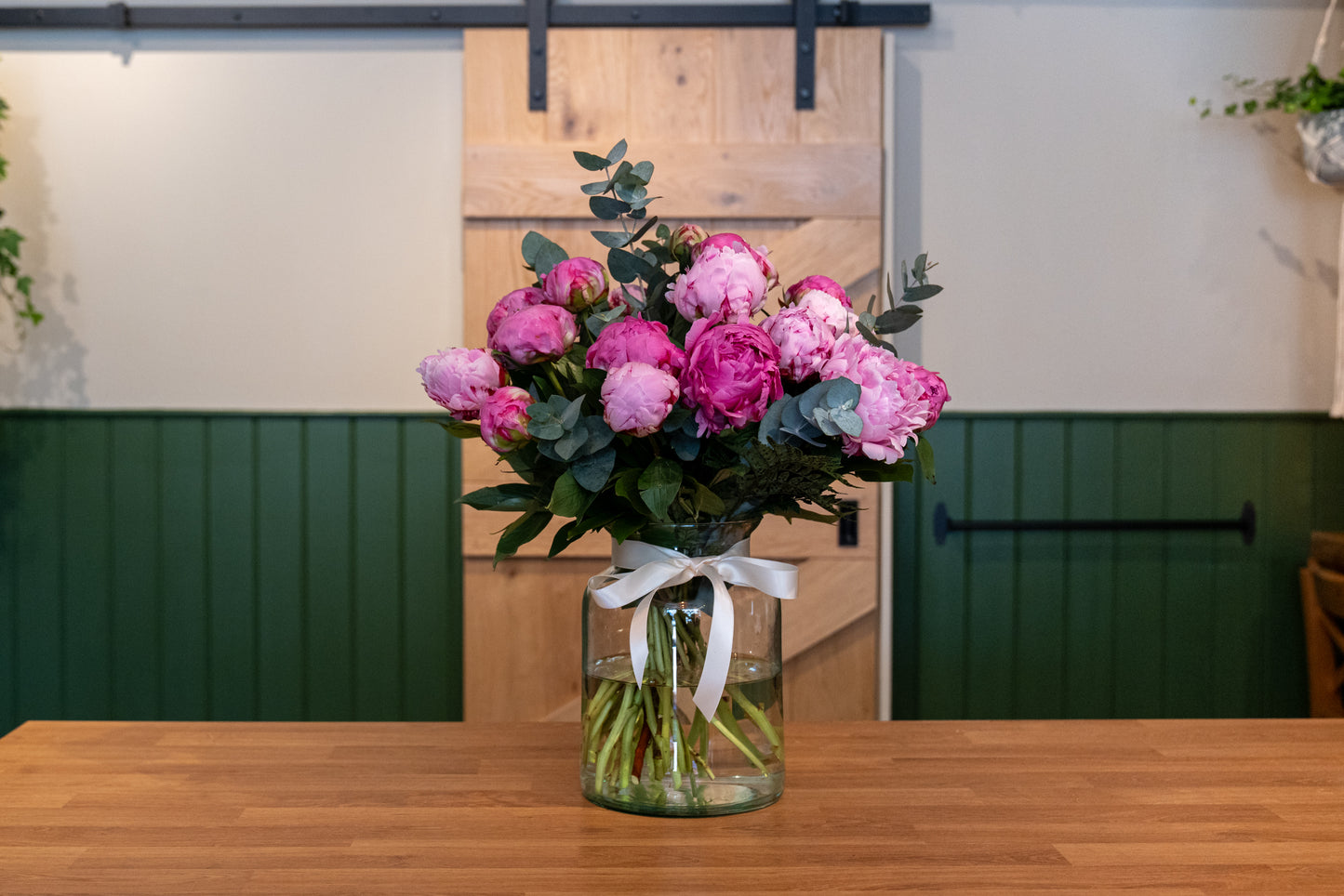 Peony opulence vase
