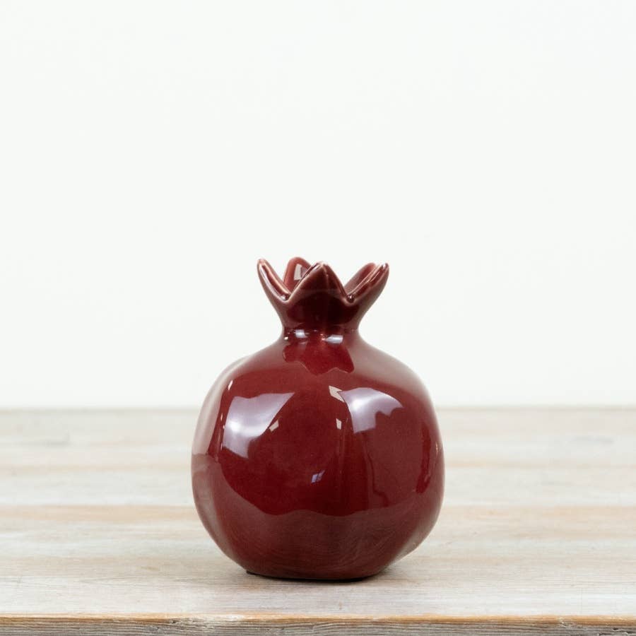 13.5cm Deep Red Pomegranate Ornament