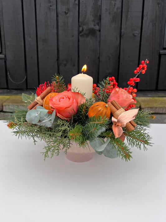 Clementine and Cinnamon Table Centrepiece