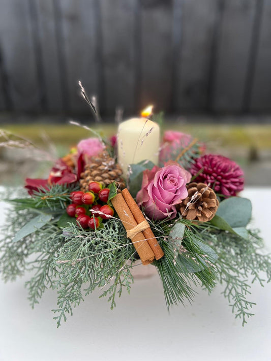 Mulberry Opulent Festive Centrepiece