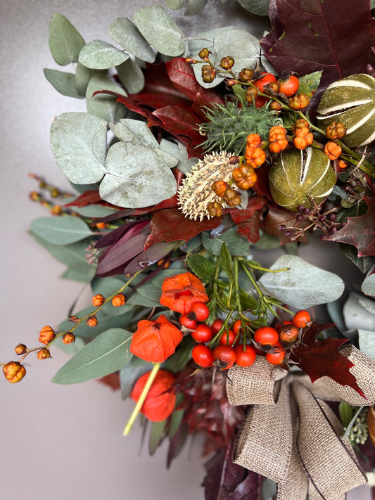 AUTUMNAL DOOR WREATH WORKSHOP 20th September 6:30pm